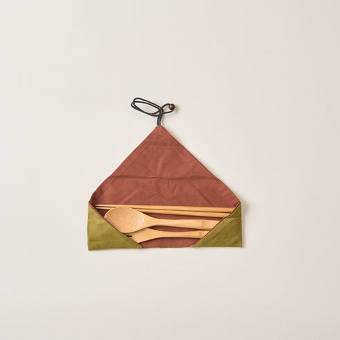 天然竹カトラリー 3点セット