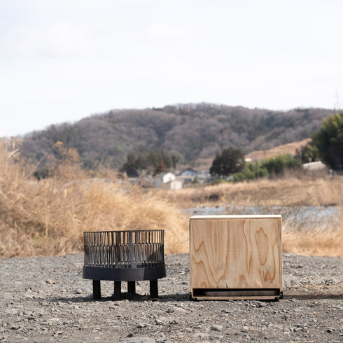 【CAESU.SDGs OUTDOOR】BLANK-182ウッドハードケース(CAJON/SMOKING)