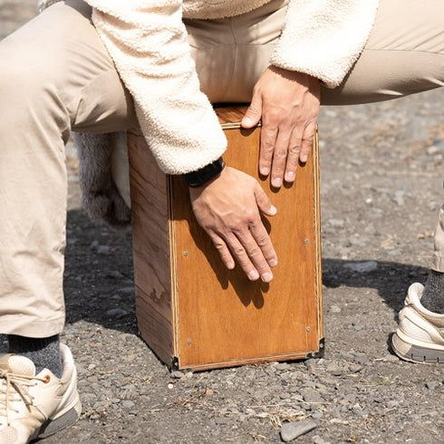 【CAESU.SDGs OUTDOOR】BLANK-182ウッドハードケース(CAJON/SMOKING)